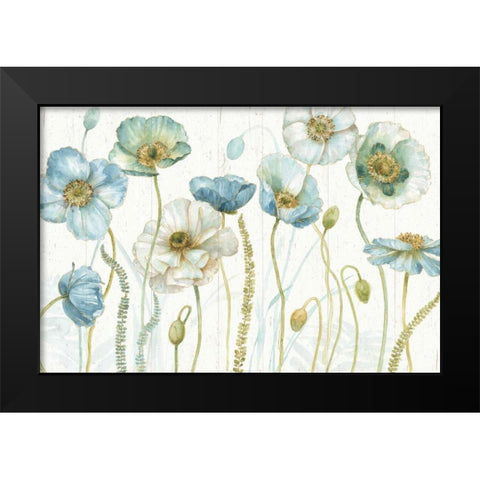 My Greenhouse Flowers I on Wood Black Modern Wood Framed Art Print by Audit, Lisa