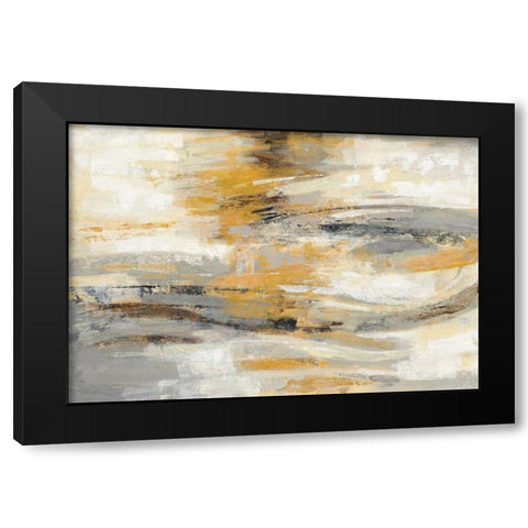 Golden Dust Crop Black Modern Wood Framed Art Print with Double Matting by Vassileva, Silvia