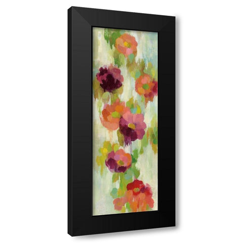 Coral and Emerald Garden II Black Modern Wood Framed Art Print by Vassileva, Silvia