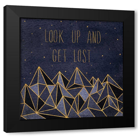 Written in the Stars II Black Modern Wood Framed Art Print by Marshall, Laura