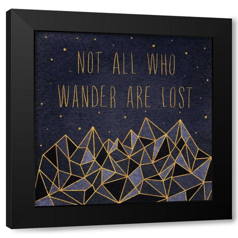 Written in the Stars IV Black Modern Wood Framed Art Print with Double Matting by Marshall, Laura