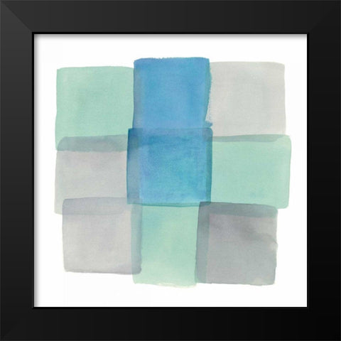 Overlap I  Black Modern Wood Framed Art Print by Schick, Mike