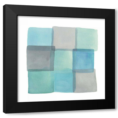 Overlap II  Black Modern Wood Framed Art Print by Schick, Mike
