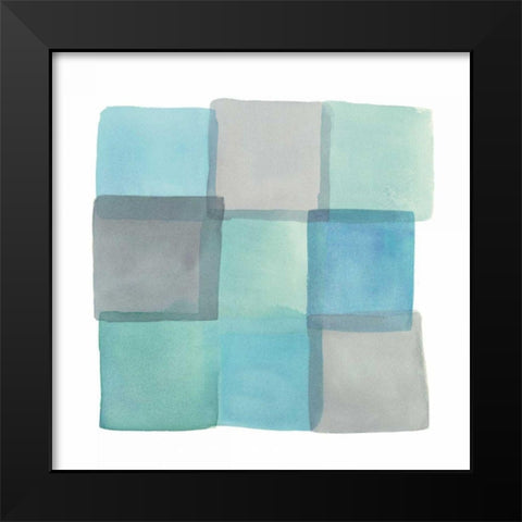 Overlap II  Black Modern Wood Framed Art Print by Schick, Mike