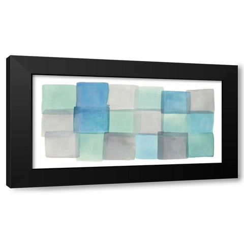 Overlap III Black Modern Wood Framed Art Print by Schick, Mike