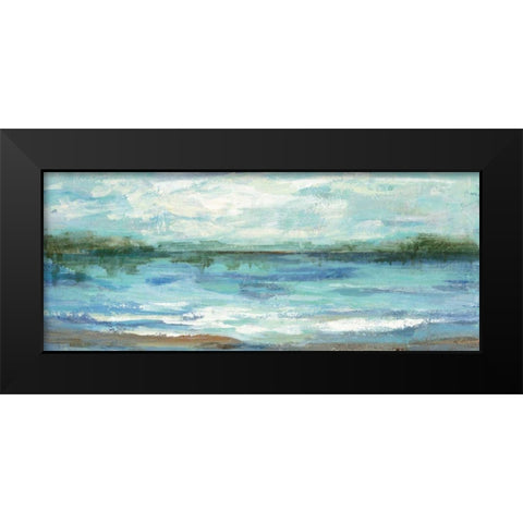 Mirrored Sky Black Modern Wood Framed Art Print by Vassileva, Silvia