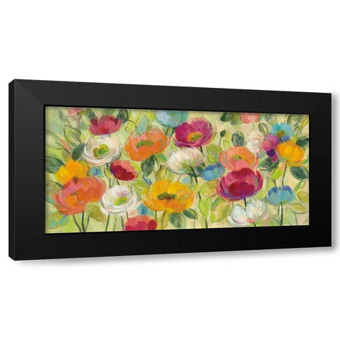 Chartreuse Garden Black Modern Wood Framed Art Print by Vassileva, Silvia