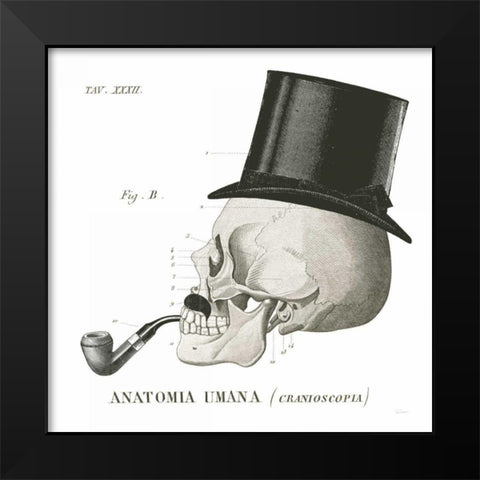 Dandy Bones II Black Modern Wood Framed Art Print by Schlabach, Sue