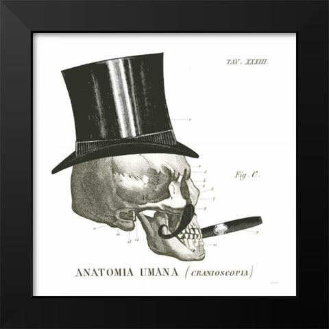 Dandy Bones III Black Modern Wood Framed Art Print by Schlabach, Sue