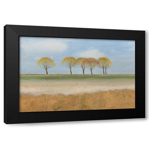 Landscape Horizon  Black Modern Wood Framed Art Print with Double Matting by Wiens, James