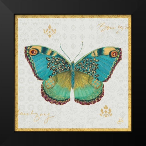Bohemian Wings Butterfly I Black Modern Wood Framed Art Print by Brissonnet, Daphne