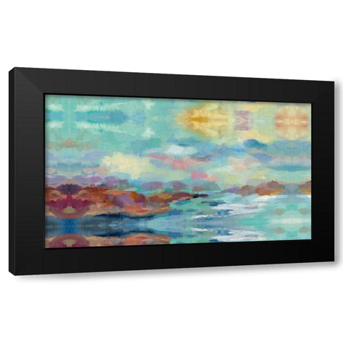 Archipelago Black Modern Wood Framed Art Print with Double Matting by Vassileva, Silvia