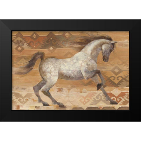 Grand Entrance Southwest Black Modern Wood Framed Art Print by Hristova, Albena