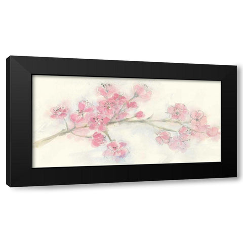 Cherry Blossom I Black Modern Wood Framed Art Print by Paschke, Chris