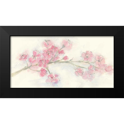 Cherry Blossom I Black Modern Wood Framed Art Print by Paschke, Chris