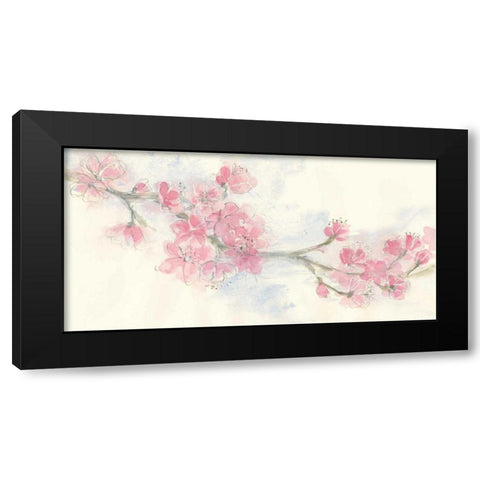 Cherry Blossom II Black Modern Wood Framed Art Print with Double Matting by Paschke, Chris