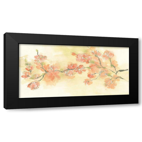 Tinted Blossoms I Black Modern Wood Framed Art Print by Paschke, Chris