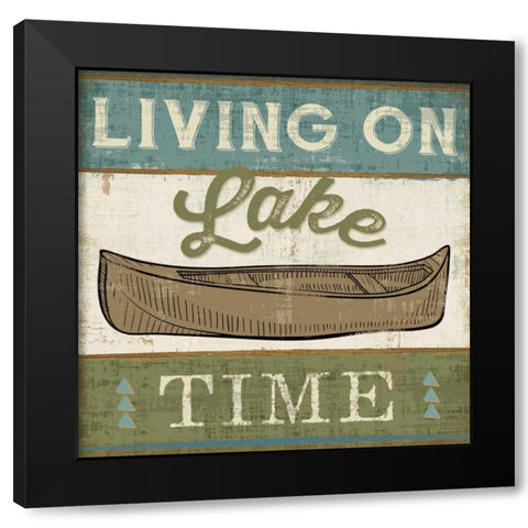By the Lake II Black Modern Wood Framed Art Print by Pela Studio