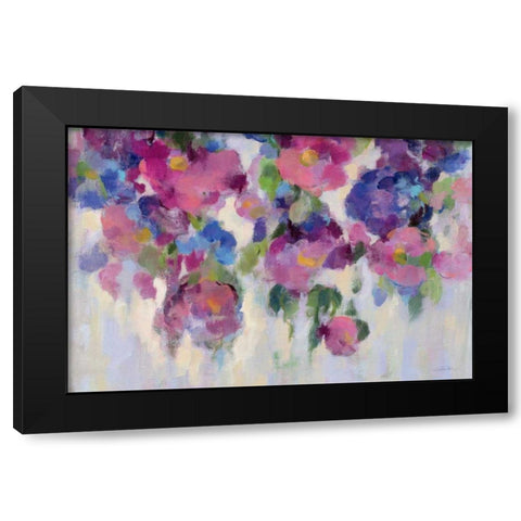 Pink and Blue I Crop Black Modern Wood Framed Art Print by Vassileva, Silvia