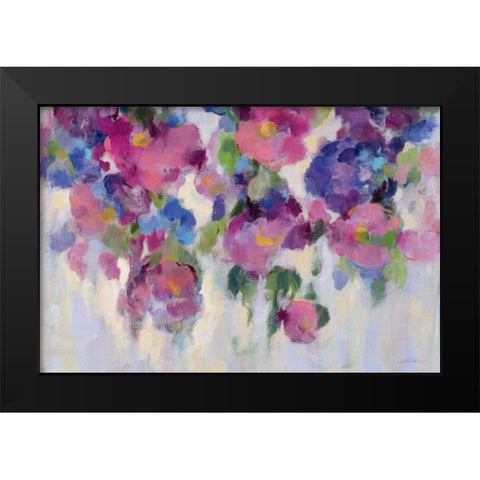 Pink and Blue I Crop Black Modern Wood Framed Art Print by Vassileva, Silvia