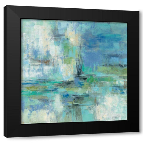 Morning Port  Black Modern Wood Framed Art Print by Vassileva, Silvia