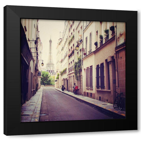 Tour Eiffel Black Modern Wood Framed Art Print by Marshall, Laura