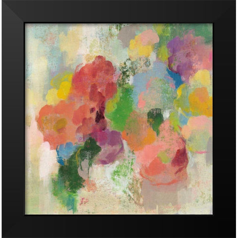Colorful Garden III Black Modern Wood Framed Art Print by Vassileva, Silvia