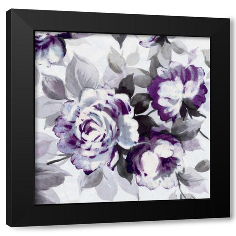 Scent of Roses Plum III  Black Modern Wood Framed Art Print by Wild Apple Portfolio