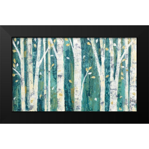 Birches in Spring Black Modern Wood Framed Art Print by Purinton, Julia