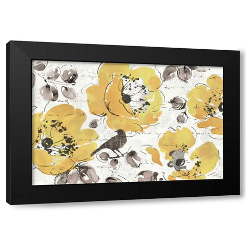 Watercolorful I Black Modern Wood Framed Art Print with Double Matting by Pela Studio