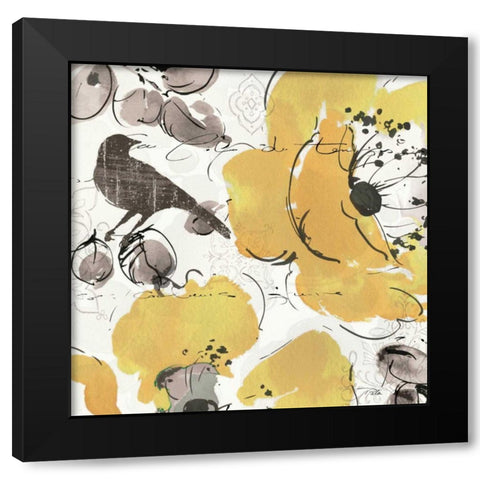 Watercolorful III Black Modern Wood Framed Art Print by Pela Studio