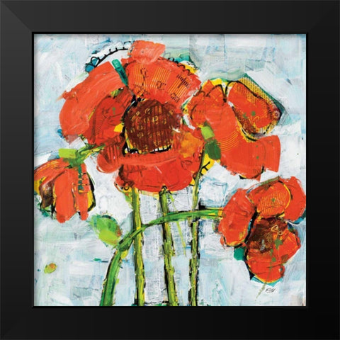 POP Square v.2 Black Modern Wood Framed Art Print by Day, Kellie