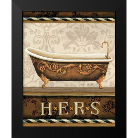 Bourgoisie Bath II Black Modern Wood Framed Art Print by Audit, Lisa
