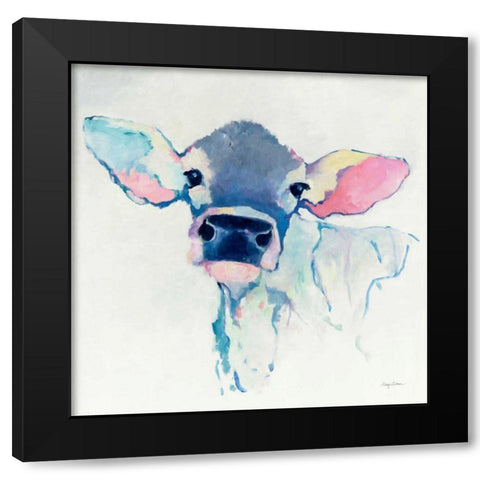 Bessie  Black Modern Wood Framed Art Print with Double Matting by Tillmon, Avery
