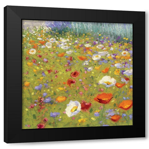 Champ de Fleur II  Black Modern Wood Framed Art Print by Novak, Shirley