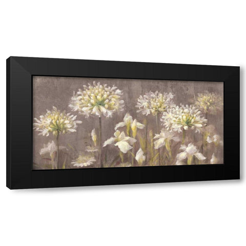 Spring Blossoms Neutral II Black Modern Wood Framed Art Print by Nai, Danhui