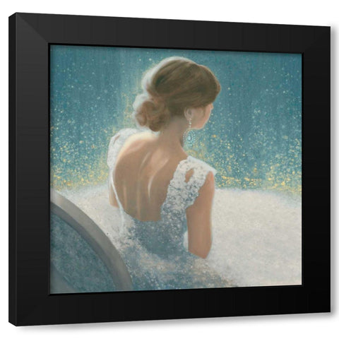 Before the Opera Blue Black Modern Wood Framed Art Print with Double Matting by Wiens, James