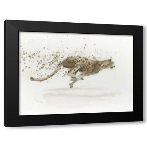 Cheetah v.2 Black Modern Wood Framed Art Print by Wiens, James