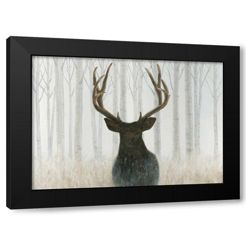 Into the Forest Black Modern Wood Framed Art Print by Wiens, James