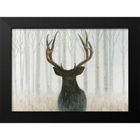 Into the Forest Black Modern Wood Framed Art Print by Wiens, James