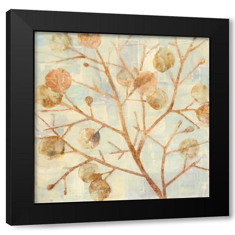 Shimmering II Black Modern Wood Framed Art Print by Hristova, Albena