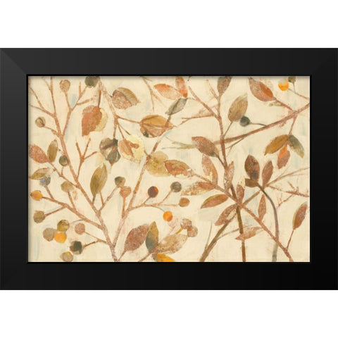 Shimmering I Neutral Black Modern Wood Framed Art Print by Hristova, Albena