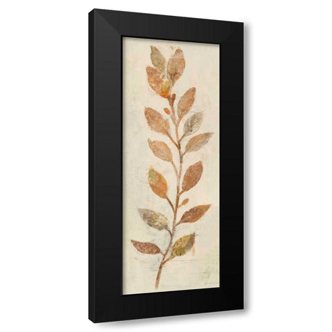 Shimmering V Neutral Black Modern Wood Framed Art Print by Hristova, Albena