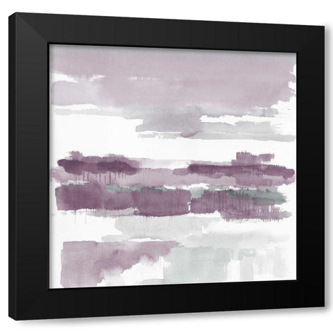 Amethyst Wetlands  Black Modern Wood Framed Art Print by Schick, Mike