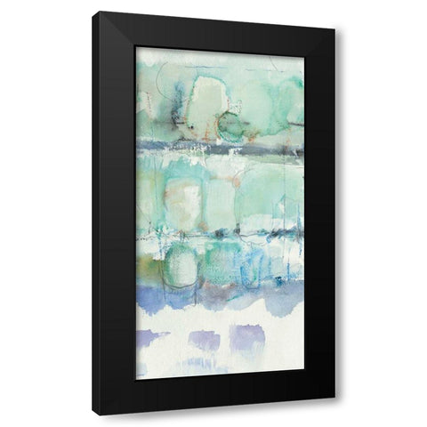 North Shore Panel III  Black Modern Wood Framed Art Print with Double Matting by Schick, Mike