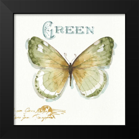 My Greenhouse Butterflies IV Black Modern Wood Framed Art Print by Audit, Lisa