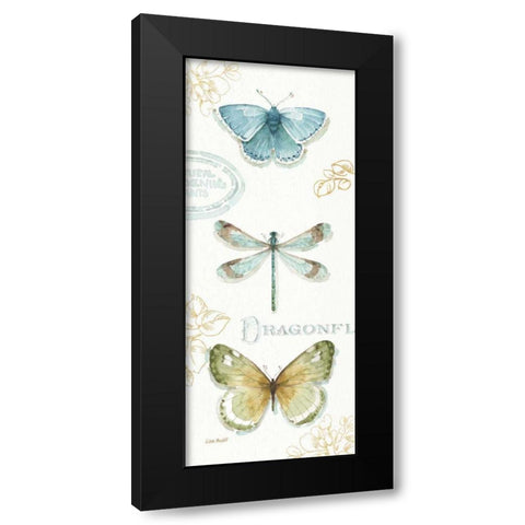 My Greenhouse Butterflies V Black Modern Wood Framed Art Print with Double Matting by Audit, Lisa
