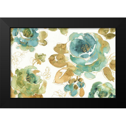 My Greenhouse Roses I Black Modern Wood Framed Art Print by Audit, Lisa