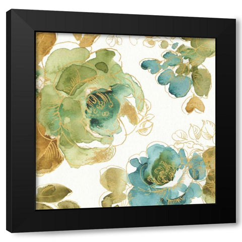 My Greenhouse Roses II Black Modern Wood Framed Art Print by Audit, Lisa
