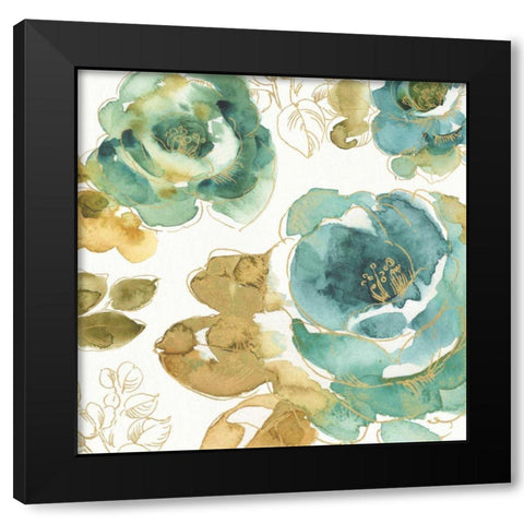 My Greenhouse Roses III Black Modern Wood Framed Art Print with Double Matting by Audit, Lisa